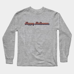 retro vintage happy halloween 2021 Long Sleeve T-Shirt